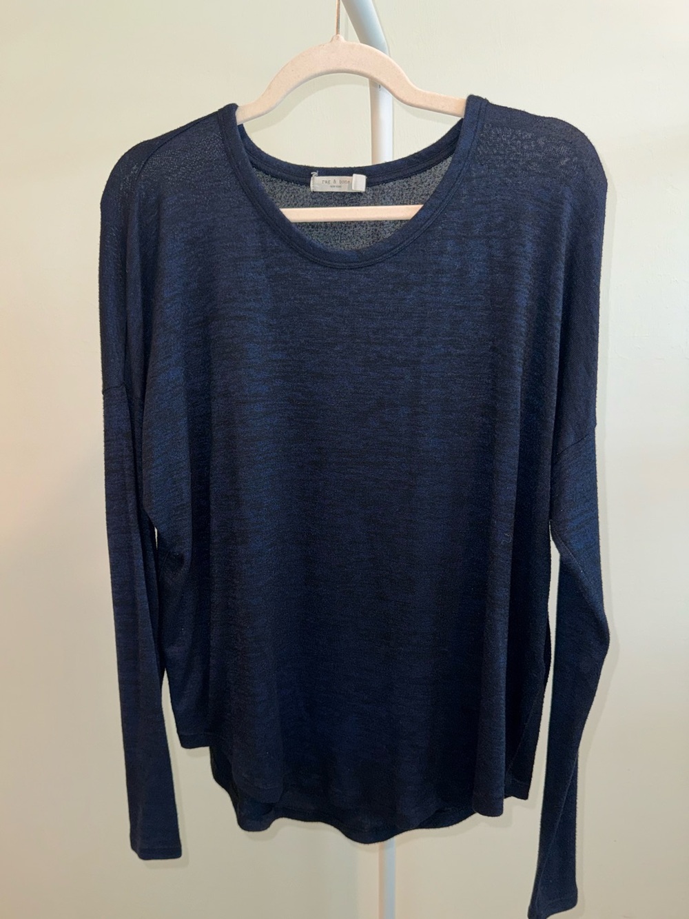 Rag & Bone Lightweight Navy Long-Sleeve Women’s top size L